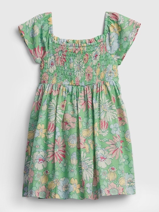 Image number 2 showing, Toddler Smocked Floral Dress