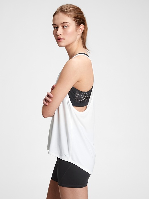 Image number 9 showing, GapFit Breathe Relaxed Racerback Tank Top