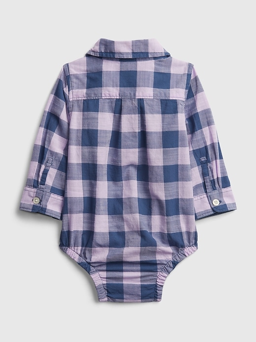 Image number 2 showing, Baby Plaid Bodysuit