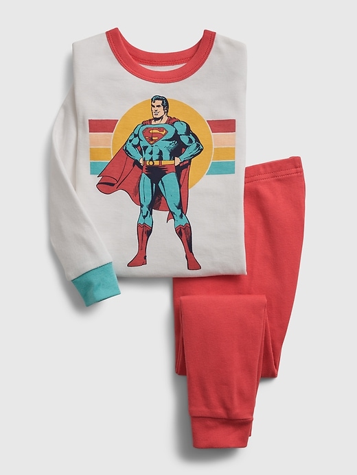 Image number 1 showing, babyGap &#124 DC&#153 Superman 100% Organic Cotton PJ Set