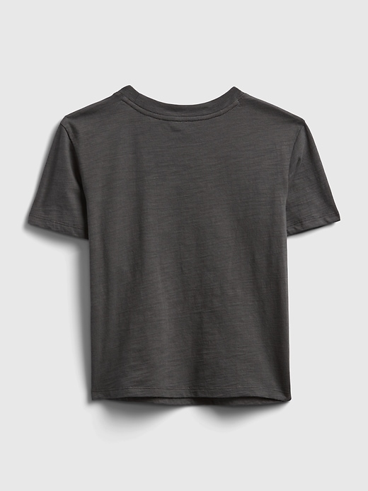 2 of 8 showing, with the color soft black of product GapKids &#124 Star Wars™ Flippy Sequin T-Shirt
