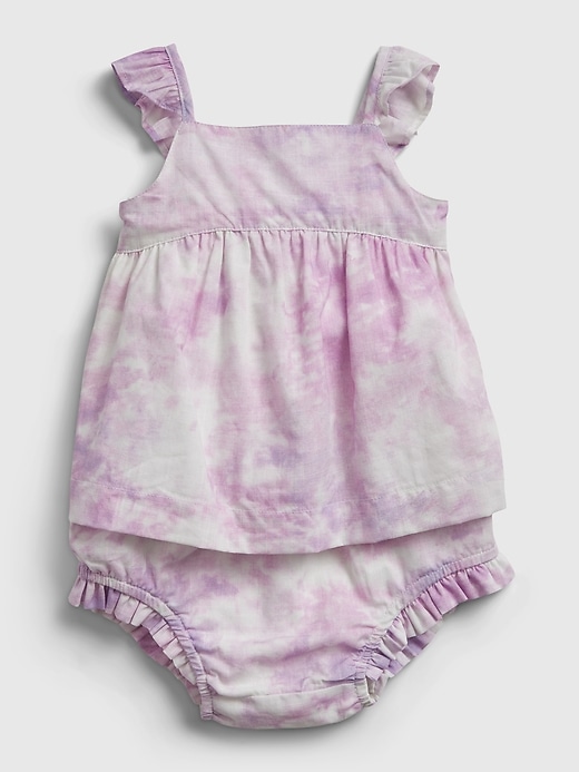 Image number 1 showing, Baby Tie-Dye Two-Piece Outfit Set