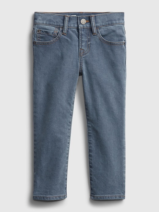 1 of 8 showing, with the color medium wash of product Toddler Straight Jeans with Washwell™