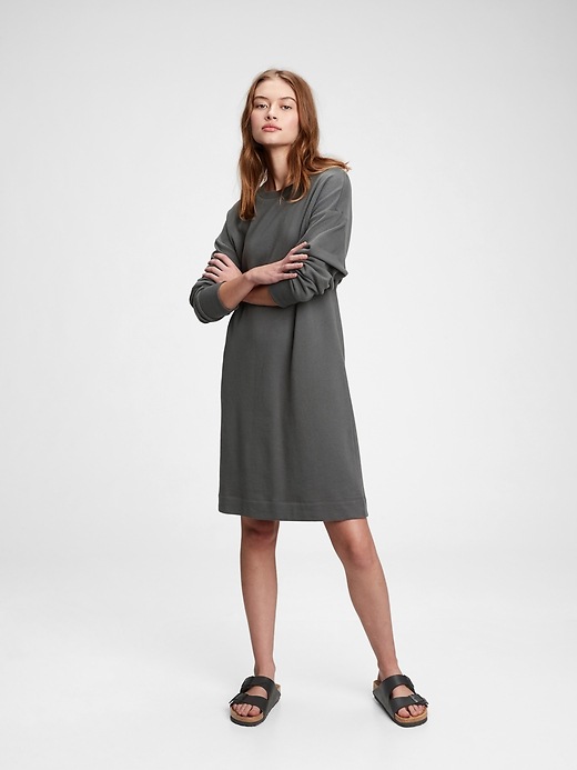 Image number 3 showing, Fleece Sweatshirt Dress