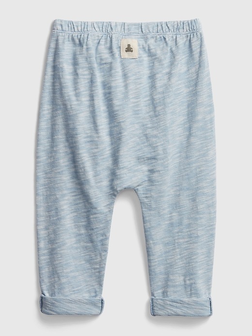 2 of 8 showing, with the color blue stone of product Baby 100% Organic Cotton Pull-On Pants