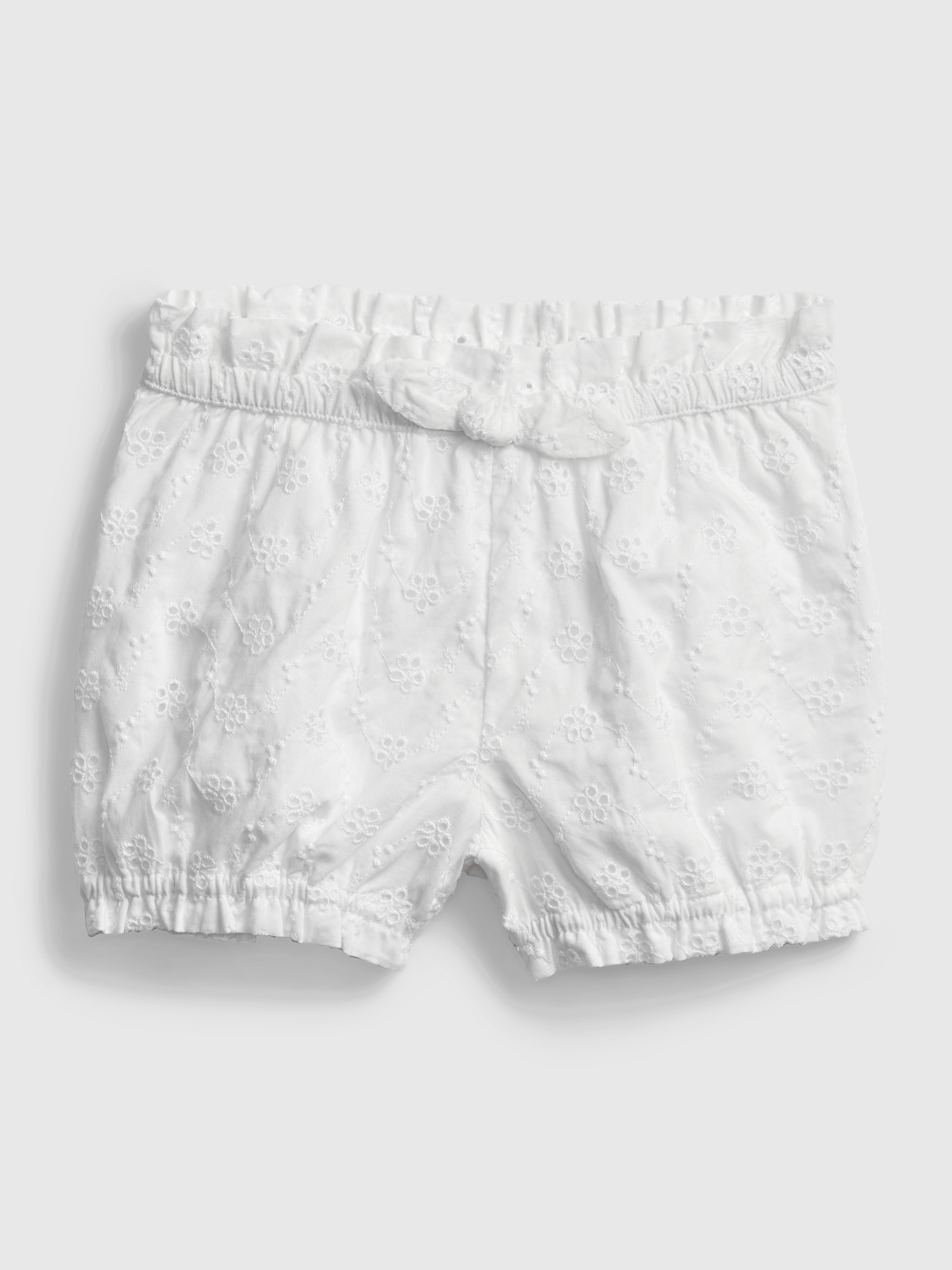 Baby Eyelet Bubble Shorts Gap