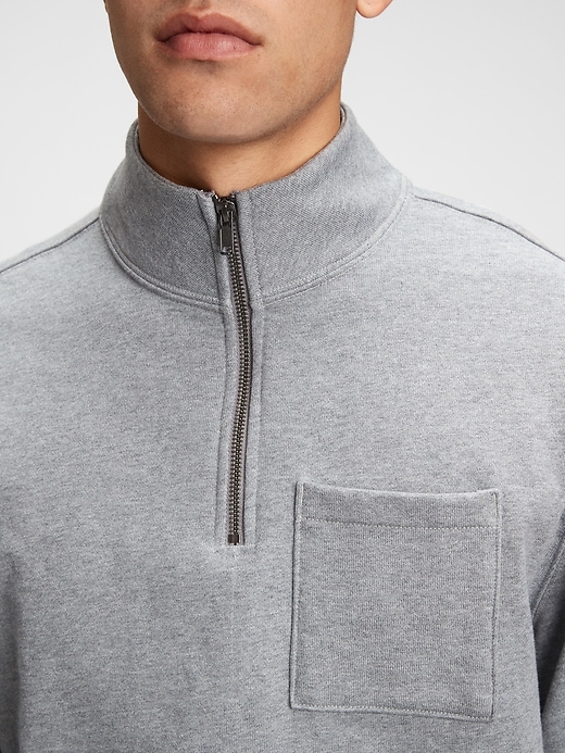 gap quarter zip sweatshirt