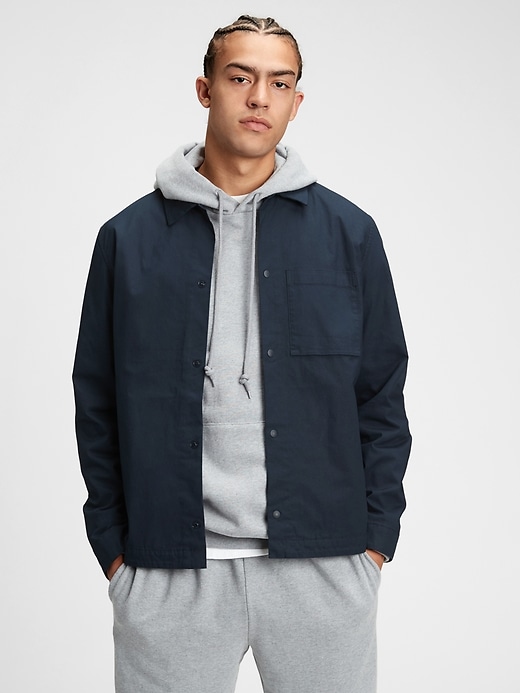 View large product image 1 of 1. Canvas Shirt Jacket