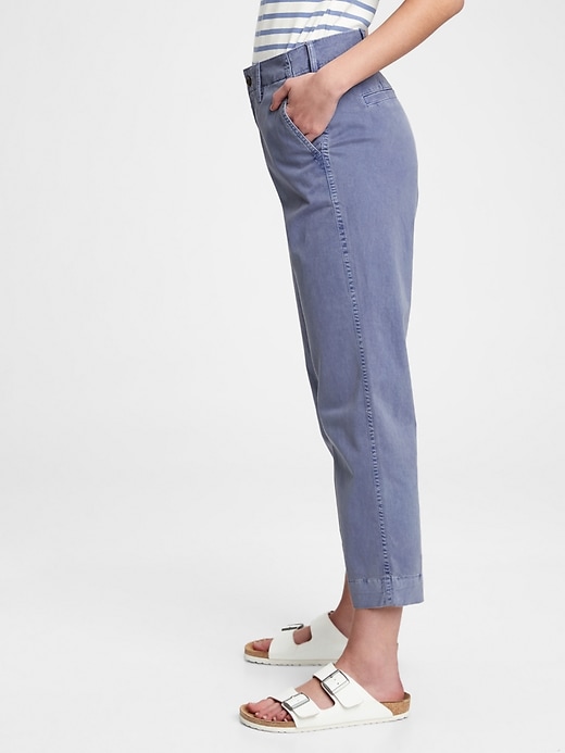 high rise khakis