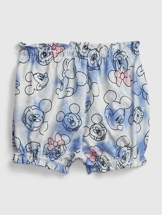 2 of 8 showing, with the color new off white of product Gap × Disney Baby & Toddler Organic Cotton Mix & Match Bubble Shorts