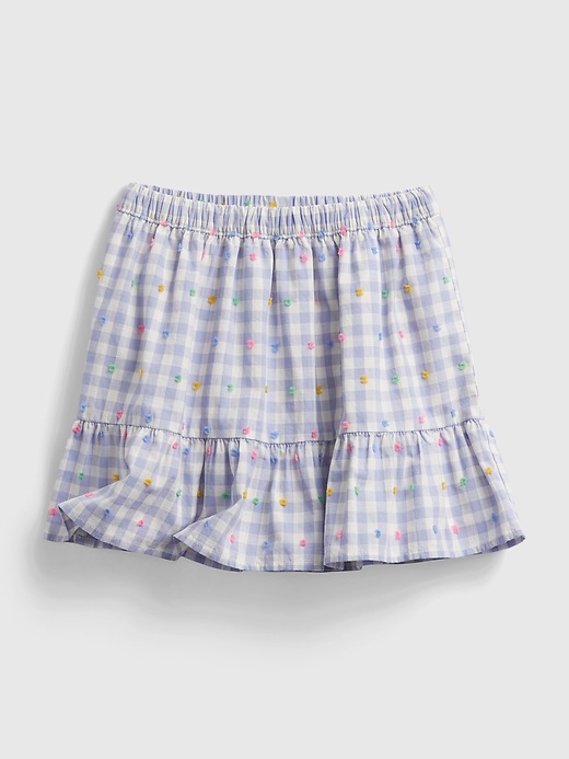 Image number 1 showing, Toddler Gingham Pull-On Skirt