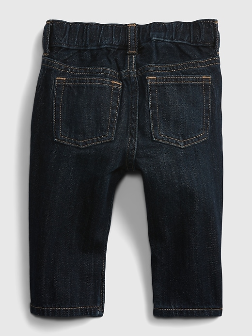 2 of 8 showing, with the color medium wash of product Baby Organic Cotton Slim Jeans
