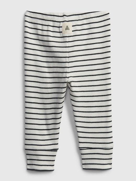 Image number 2 showing, Baby 100% Organic Cotton Stripe Pull-On Pants