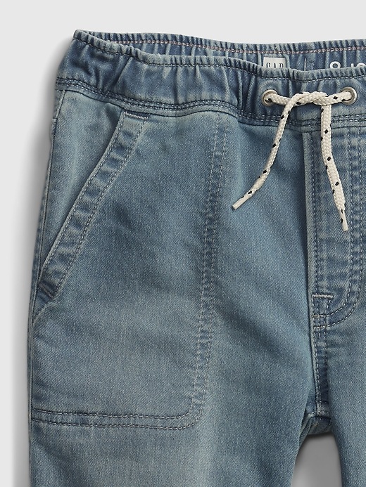 Image number 4 showing, Kids Denim Pull-On Joggers with Washwell&#153