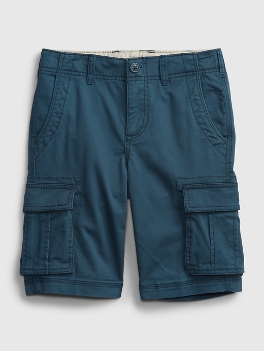 1 of 8 showing, with the color blue river of product Kids Cargo Shorts with Washwell™