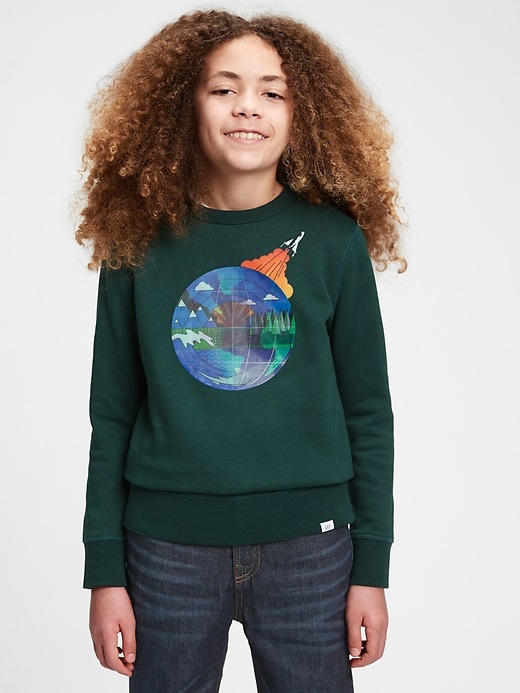 Image number 2 showing, Kids Graphic Crewneck Sweatshirt