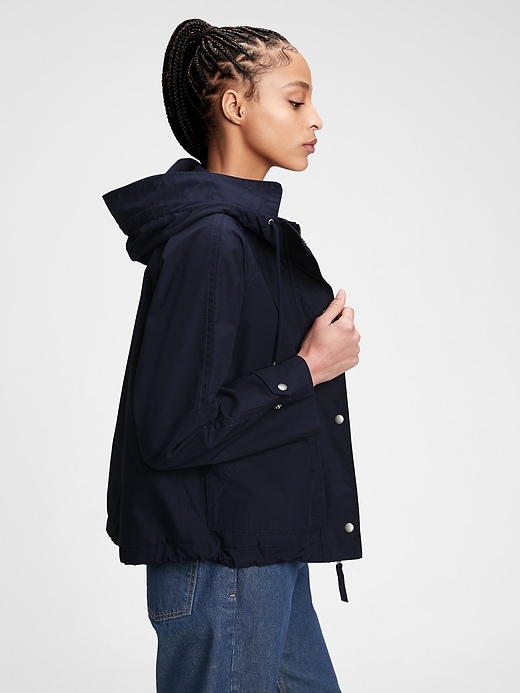 Image number 3 showing, Recycled Cropped Anorak Jacket