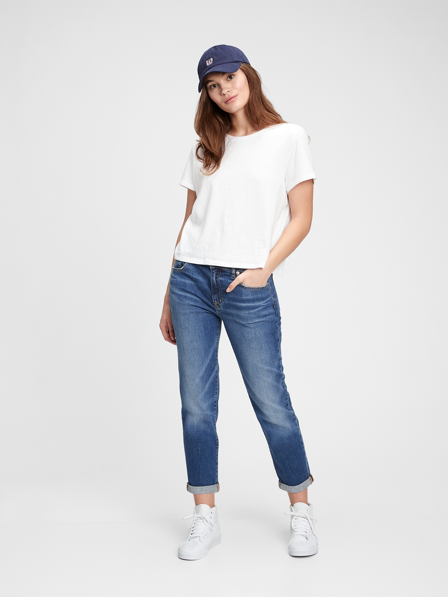 NWT GAP Women's Best Girlfriend Jeans Sz 26-27-28 White or Medium or Dark Wash