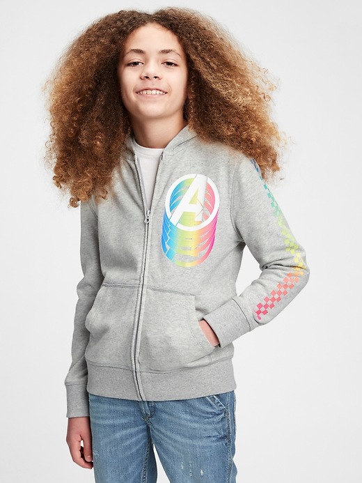 Image number 2 showing, GapKids &#124 Marvel Avengers Recycled Graphic Hoodie