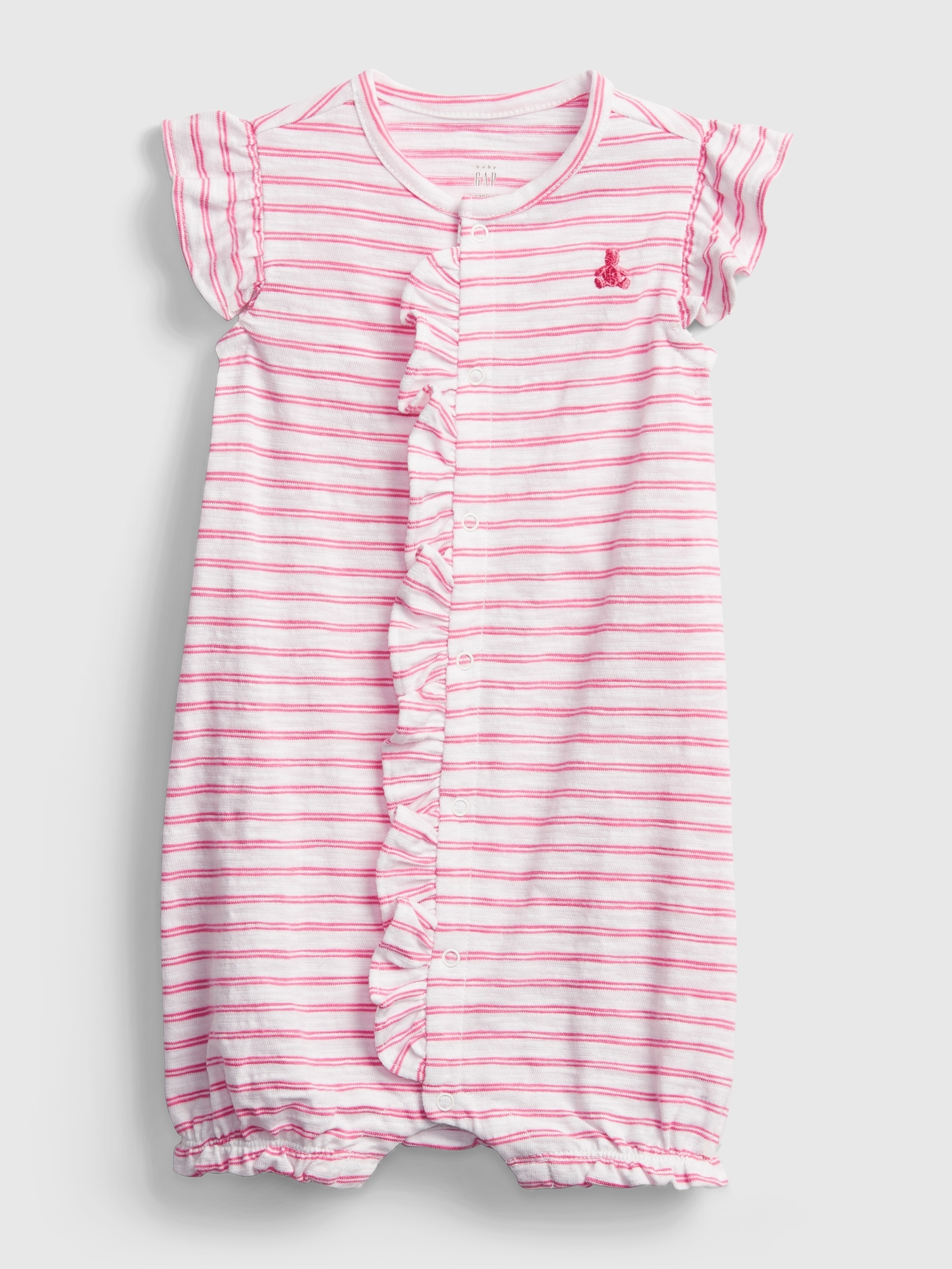 Baby 100 Organic Cotton First Favorite Ruffle Shorty One Piece Gap