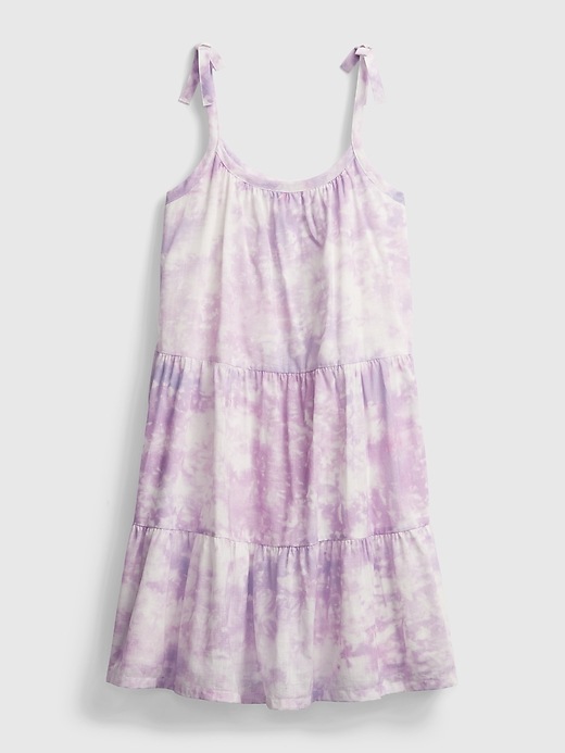 Image number 3 showing, Kids Tie-Dye Tiered Midi Dress