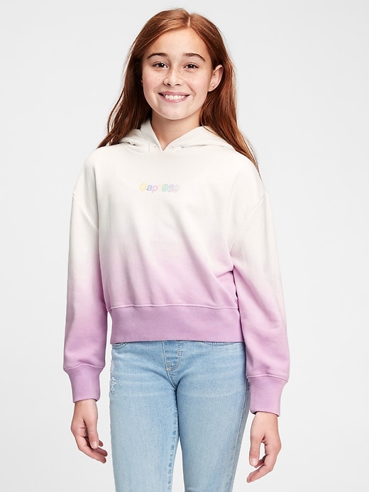 2 of 8 showing, with the color purple rose of product Kids Gap Logo Hoodie