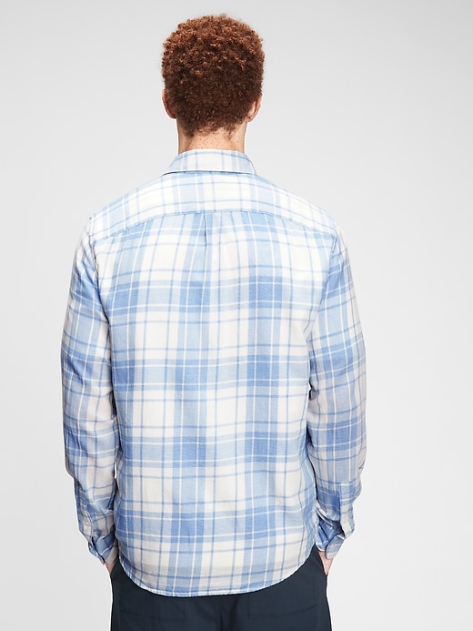 2 of 8 showing, with the color blue plaid of product Original Soft Flannel Shirt