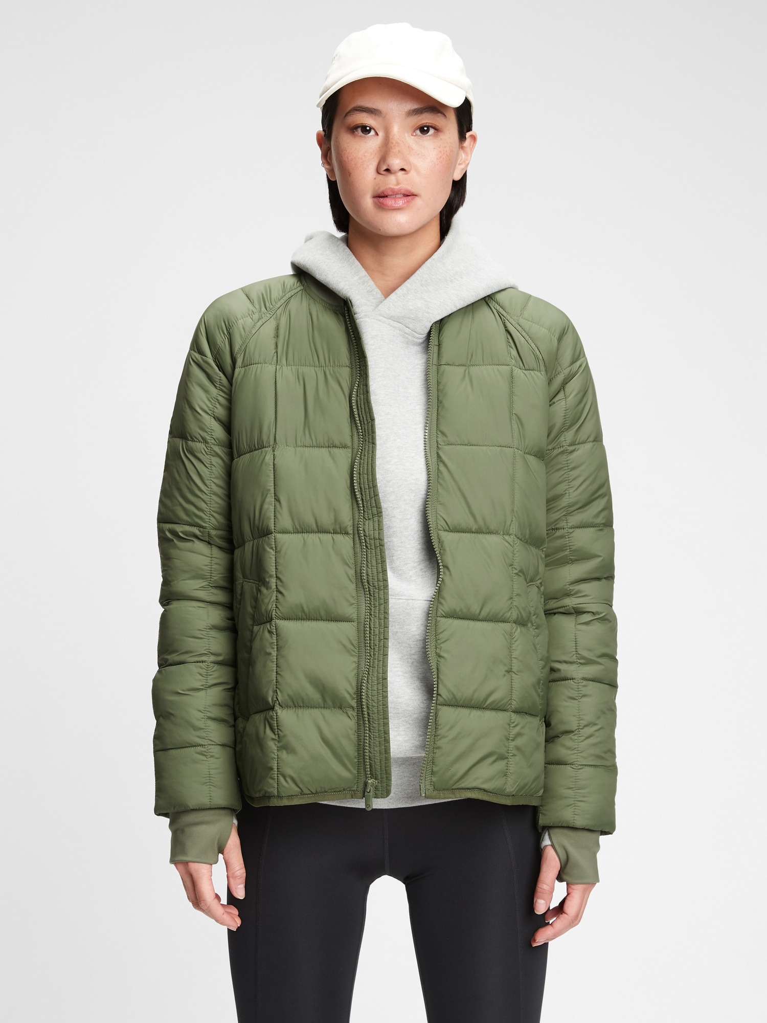 Gap quilted bomber jacket store