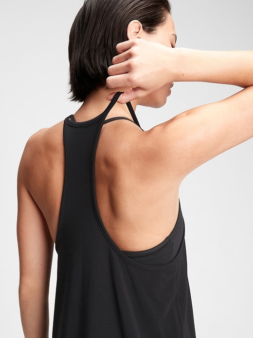 Image number 5 showing, GapFit Breathe Relaxed Racerback Tank Top