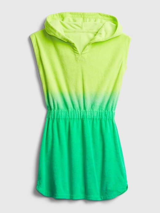 1 of 8 showing, with the color deco green of product Kids Swim Cover Dress