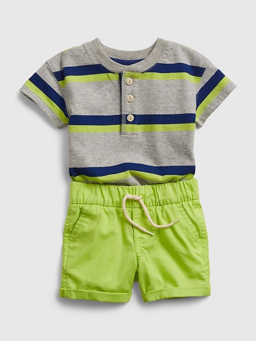 Image number 3 showing, Baby Mix-Media Outfit Set