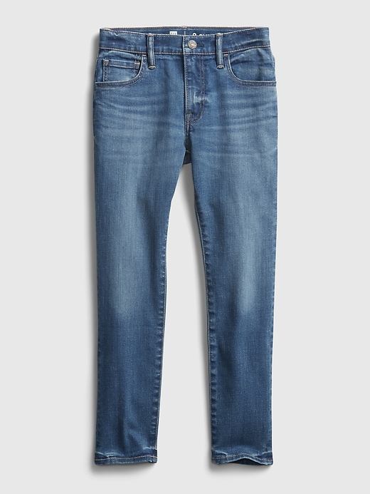 1 of 8 showing, with the color medium wash of product Kids Gen Good Slim Taper Jeans with Washwell™