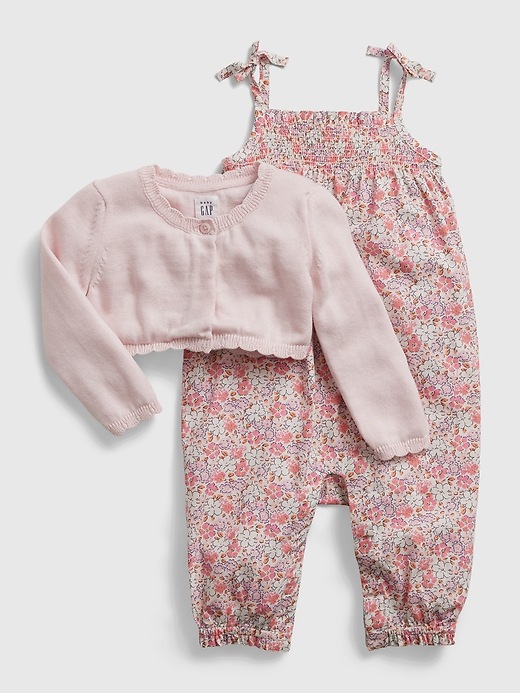 Image number 1 showing, Baby One-Piece Sweater Set
