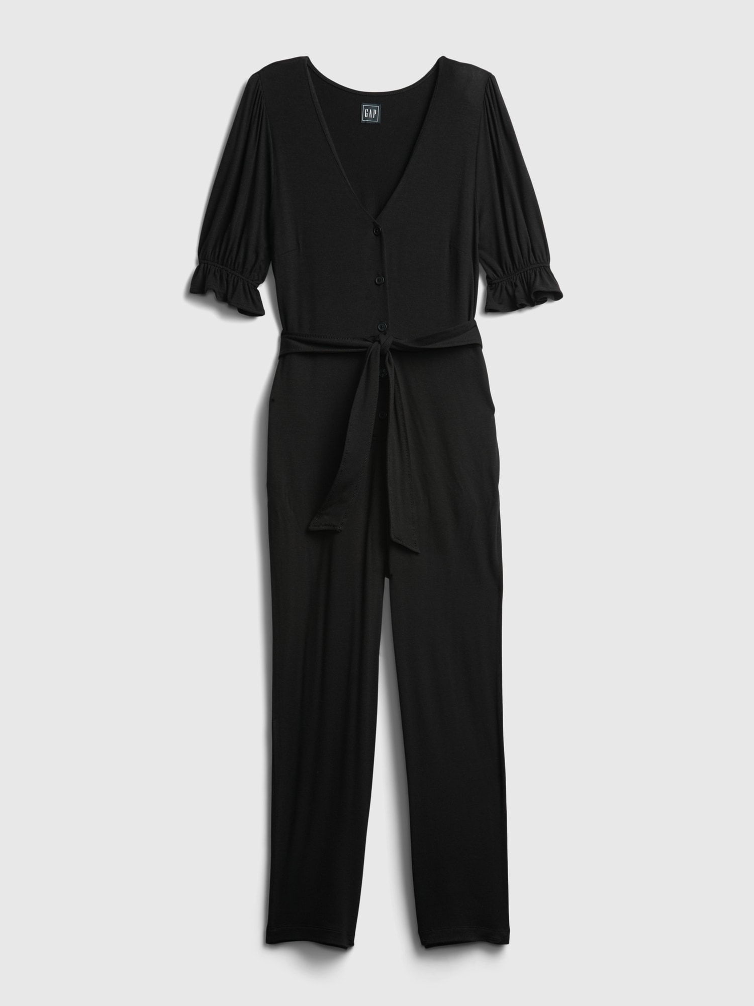 ButtonFront Jumpsuit Gap