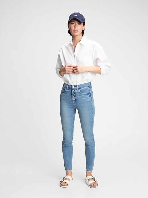 Image number 1 showing, High Rise True Skinny Jeans with Secret Smoothing Pockets With Washwell&#153