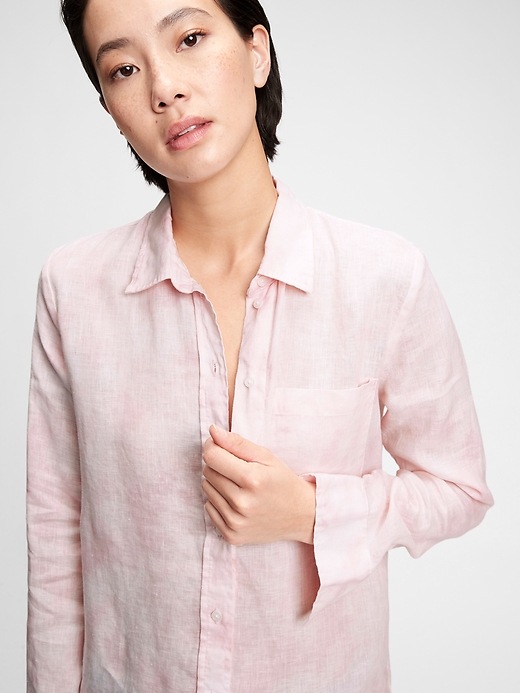 Image number 5 showing, Linen Boyfriend Shirt