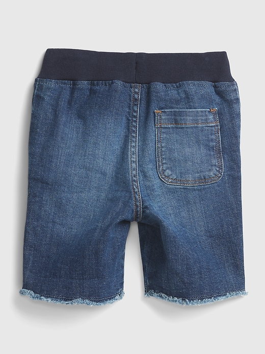 Image number 2 showing, Toddler Denim Pull-On Shorts with Washwell&#153