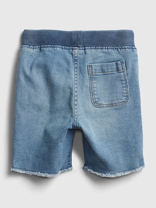 Image number 2 showing, Toddler Denim Pull-On Shorts with Washwell&#153