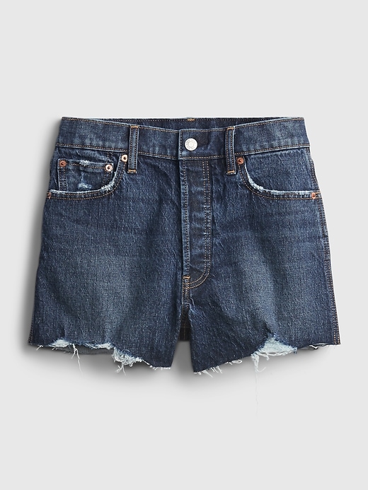Image number 8 showing, 3'' High Rise Distressed Cheeky Shorts With Washwell&#153