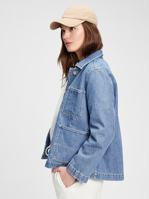 Image number 1 showing, Gap & Jean ReDesign Denim Chore Jacket