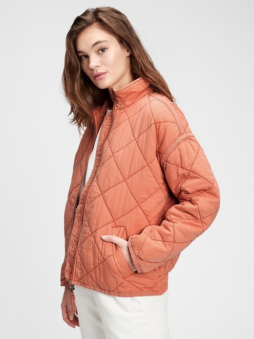 gap quilted jacket