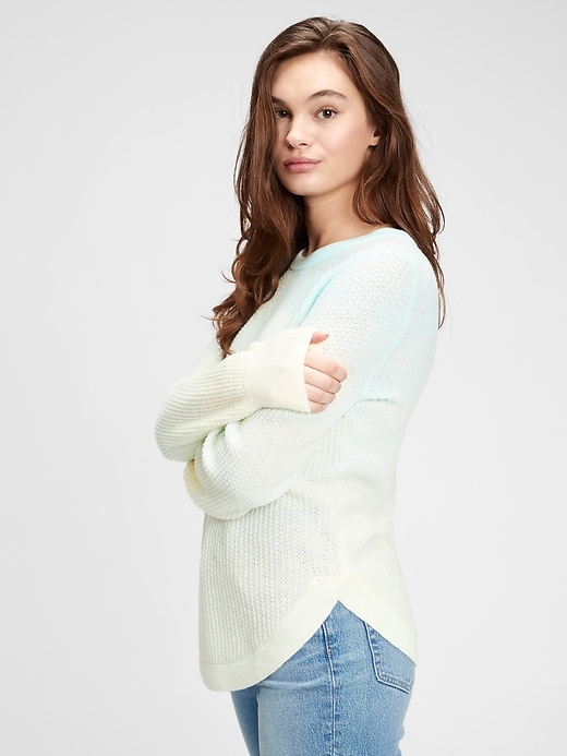 View large product image 1 of 1. True Soft Textured Crewneck Sweater