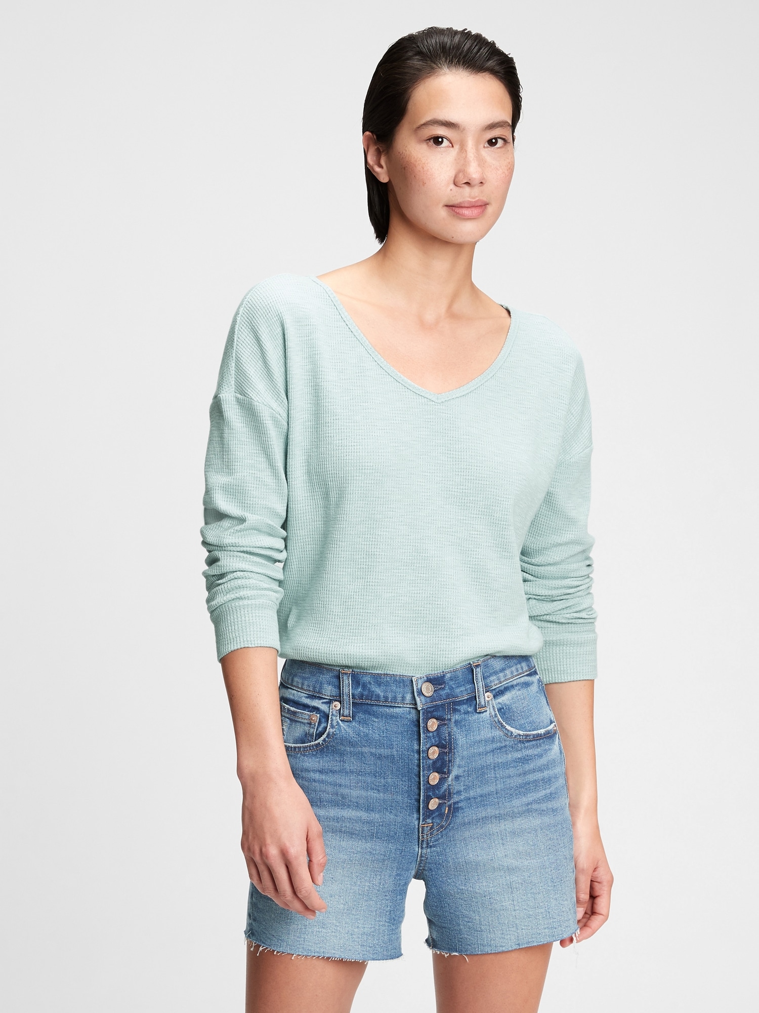 gap womens waffle shirt