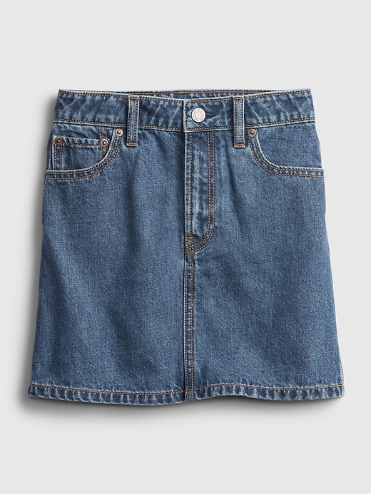 Image number 1 showing, Kids High-Rise Denim Skirt