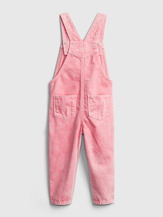 Image number 2 showing, Toddler Pink Overalls with Washwell&#153