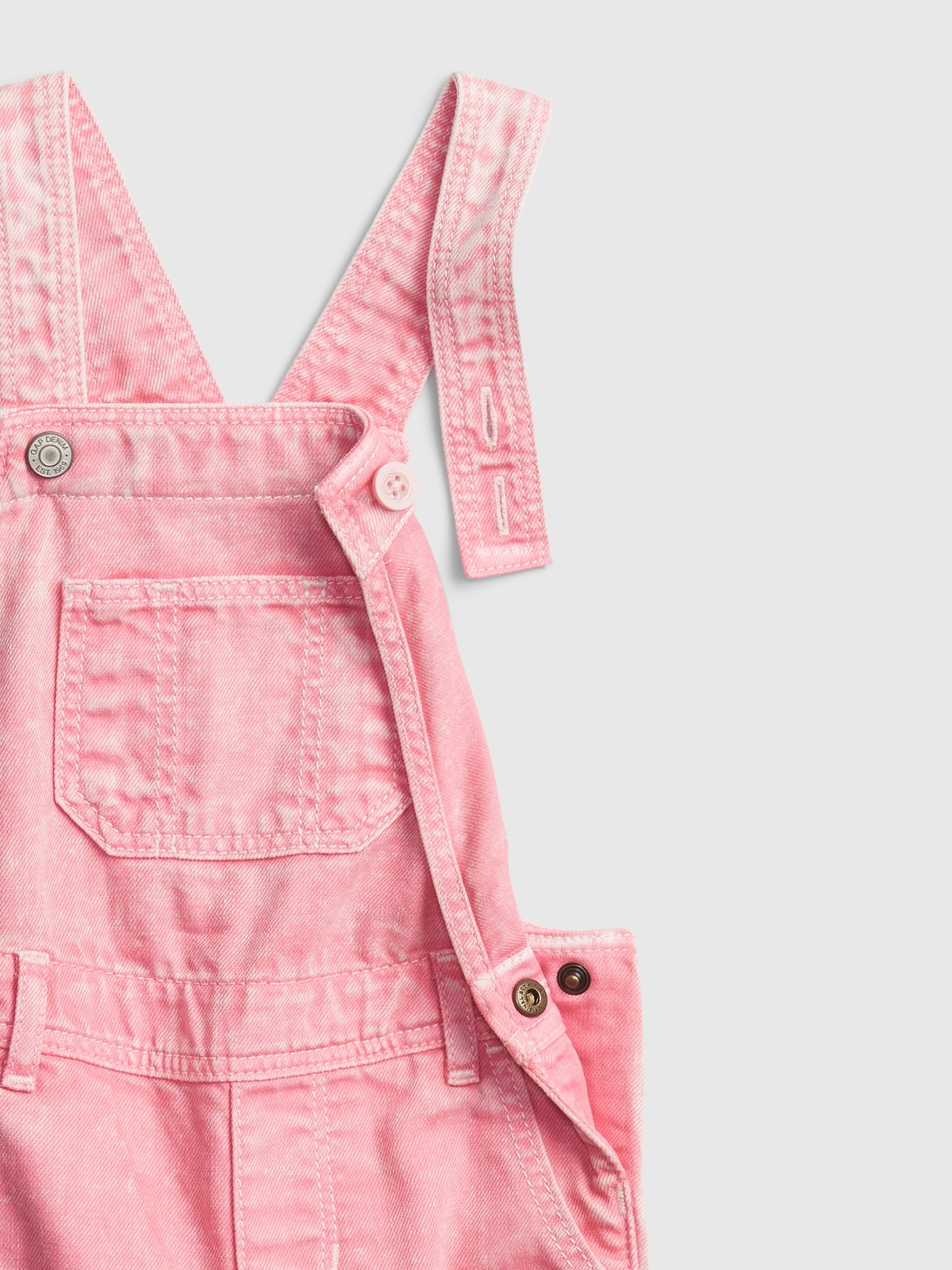 Toddler Pink Overalls with Washwell™ Gap