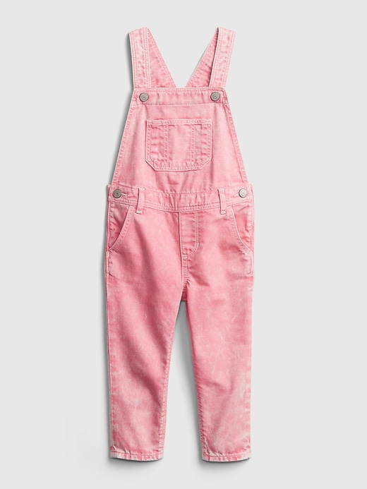 Image number 1 showing, Toddler Pink Overalls with Washwell&#153