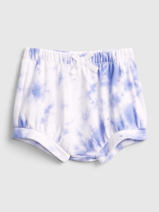 1 of 8 showing, with the color blue tie dye of product Baby Tie-Dye Pull-On Shorts