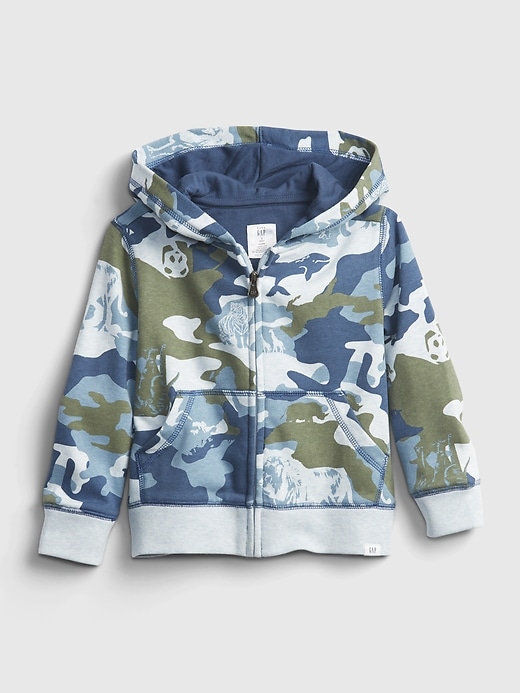 View large product image 1 of 4. Toddler Wildlife Camo Print Hoodie