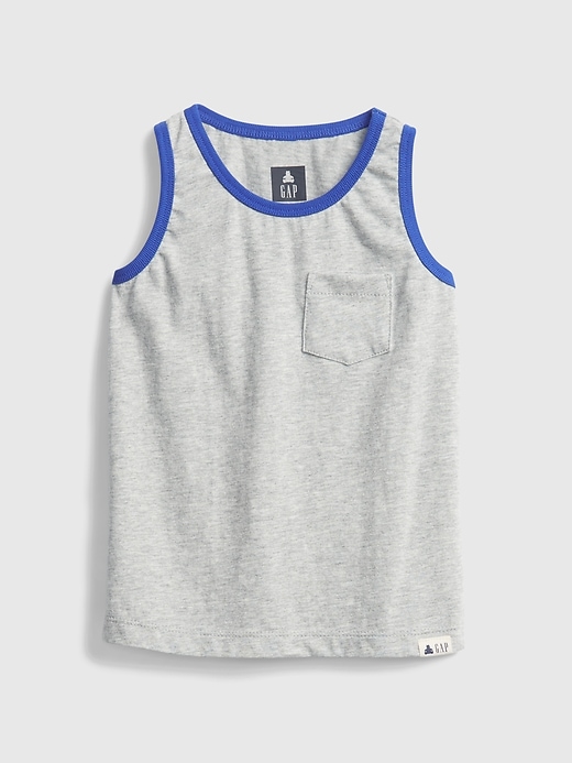 View large product image 1 of 1. Toddler Organic Cotton Mix and Match Tank Top